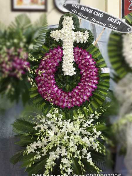 hoa chia buồn đám tang người công giáo
